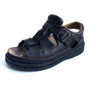 Tommy Hilfiger Brown Leather Fisherman Sandal